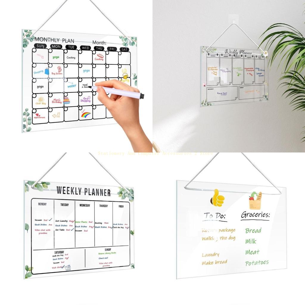 Dry Erase Weekly - Koelkast hangende memo bord wekelijkse whiteboard
