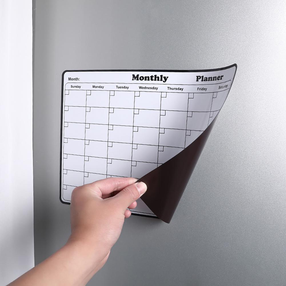 Dry Erase Weekly - Herbruikbare maandkalender en weekplanner, magnetisch droog
