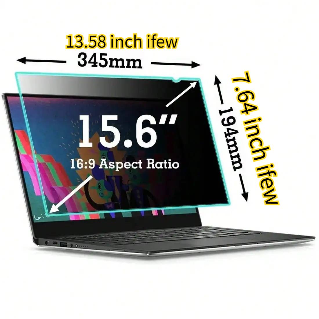 Monitor Privacy Filter - Laptop Monitor Privacy Screen Protector Anti-spion