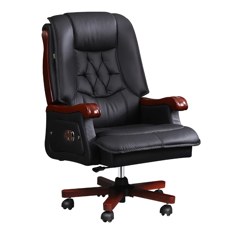 Office Furniture First - Leren stoel Eerste laag koeienhuid Grote