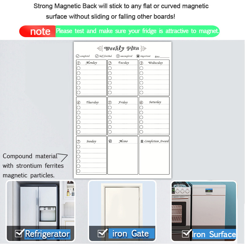 Magnetische wekelijkse maandel - Dry Erase Weekly recensie en prijs