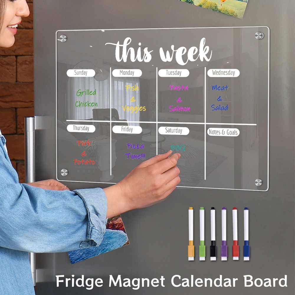 Koelkastmagneet Kalenderbord W - Dry Erase Weekly recensie en prijs