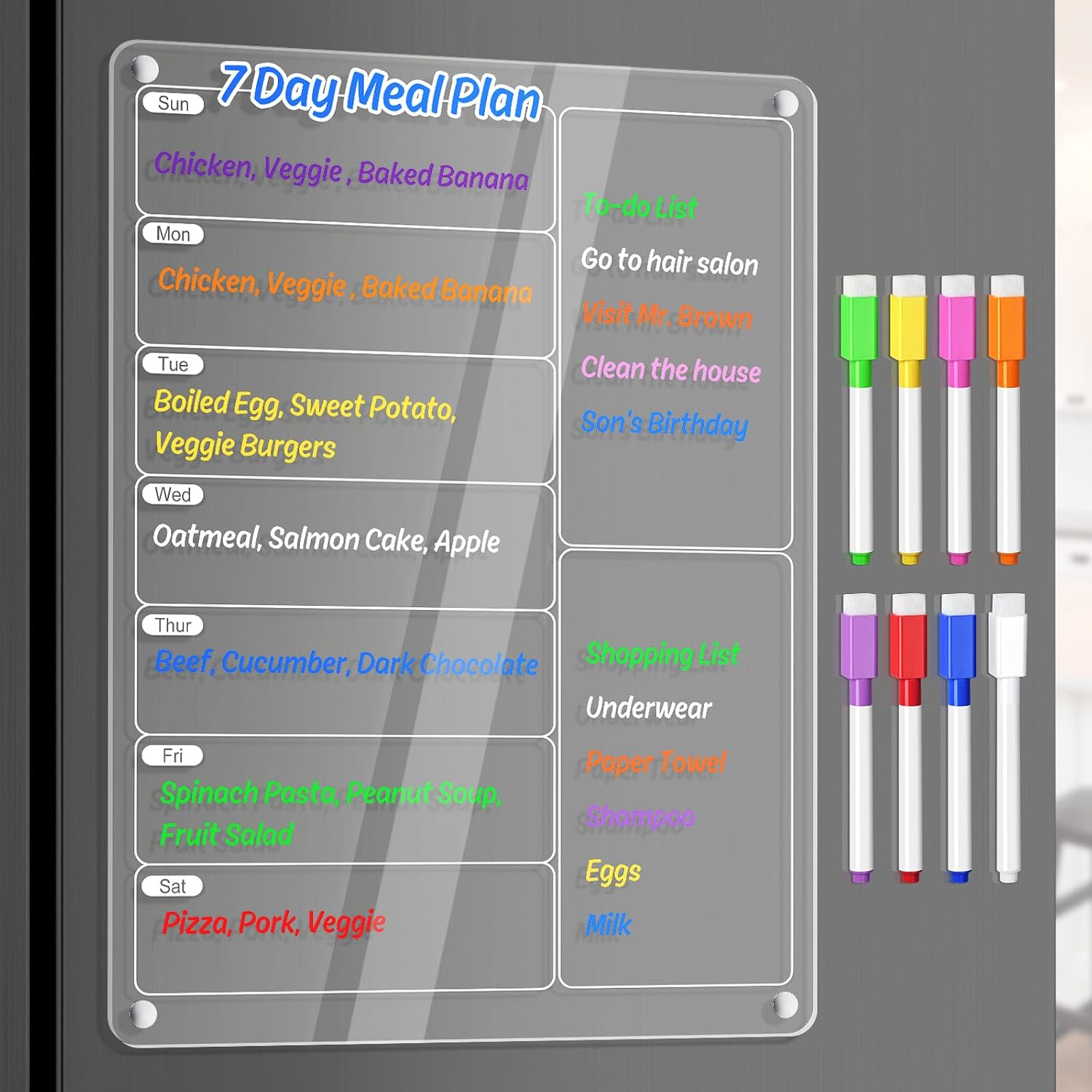 Heldere acryl magnetische koel - Dry Erase Weekly recensie en prijs