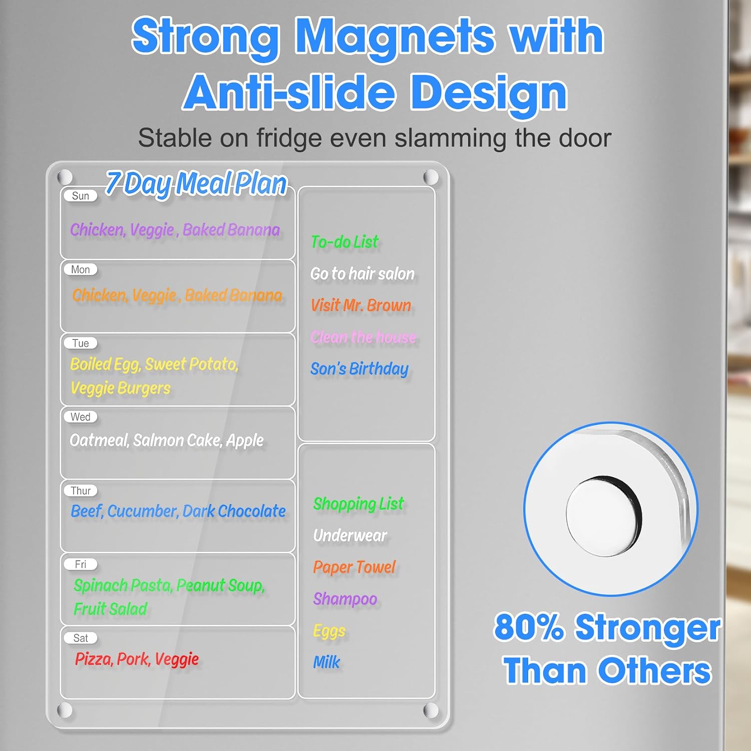 Heldere acryl magnetische koel - Dry Erase Weekly recensie en prijs
