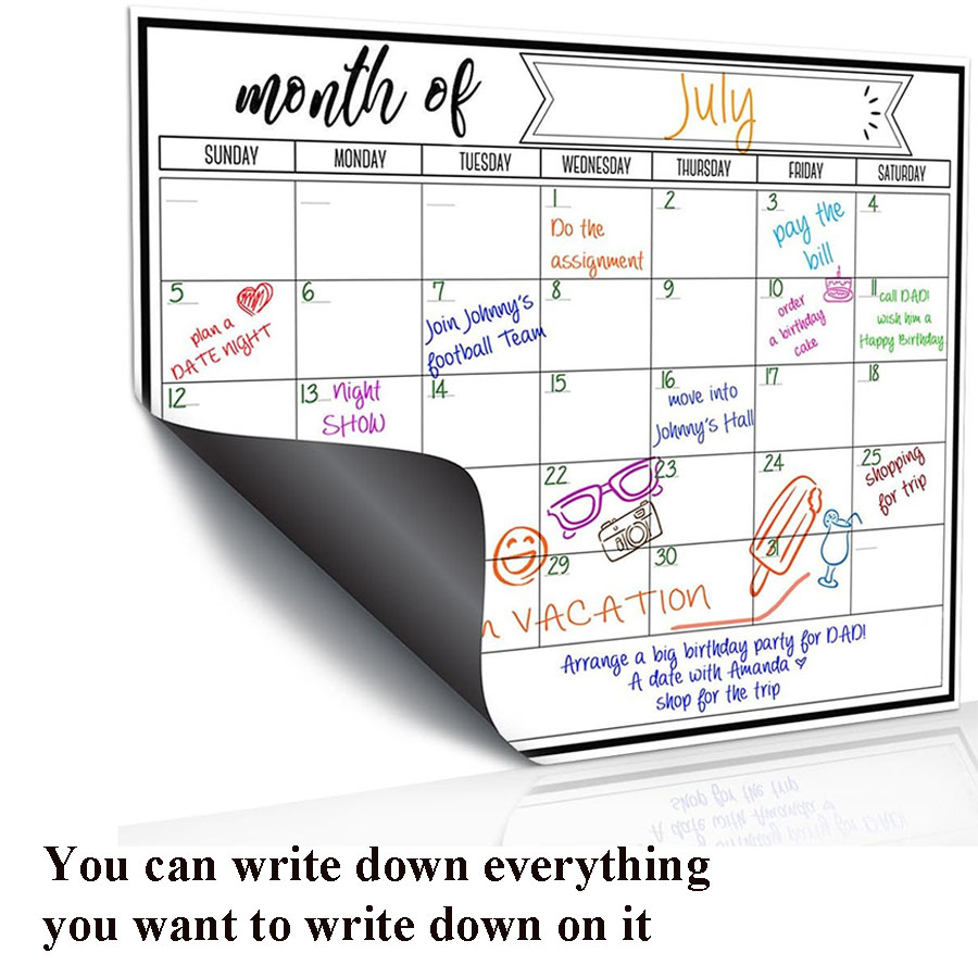 Magnetische whiteboard-sticker - Dry Erase Weekly recensie en prijs