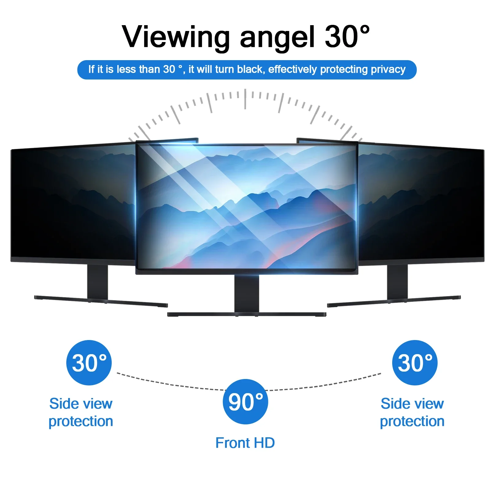 Hangende anti-perring schermbe - Monitor Privacy Filter recensie en prijs