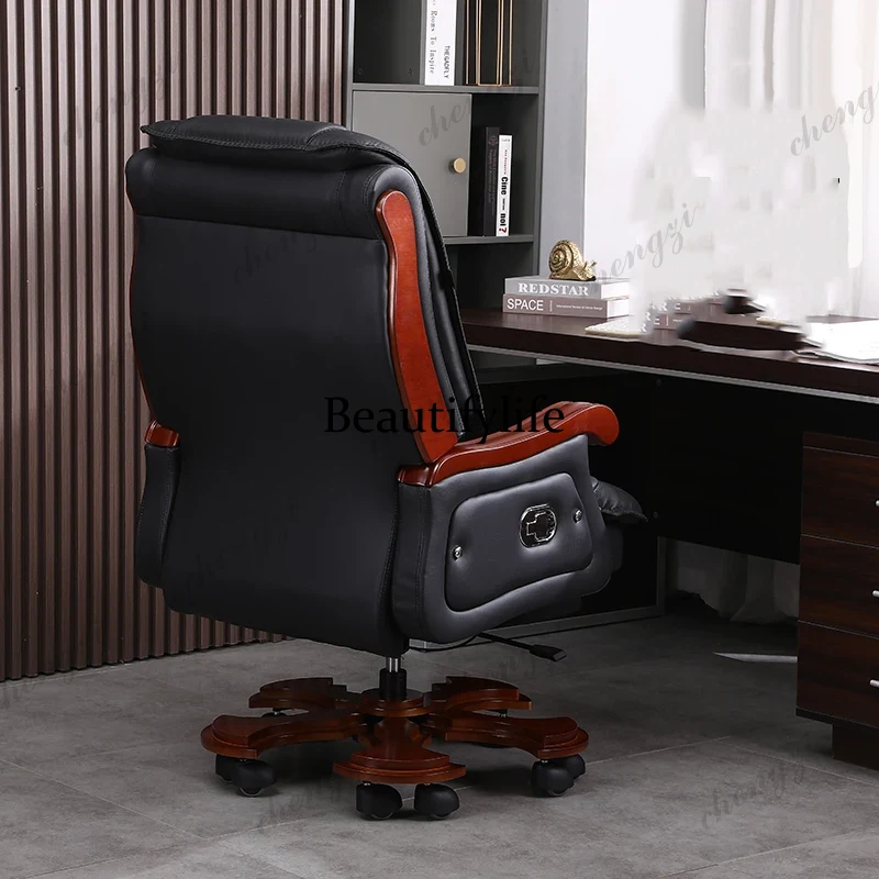 Leren stoel Eerste laag koeien - Office Furniture First recensie en prijs