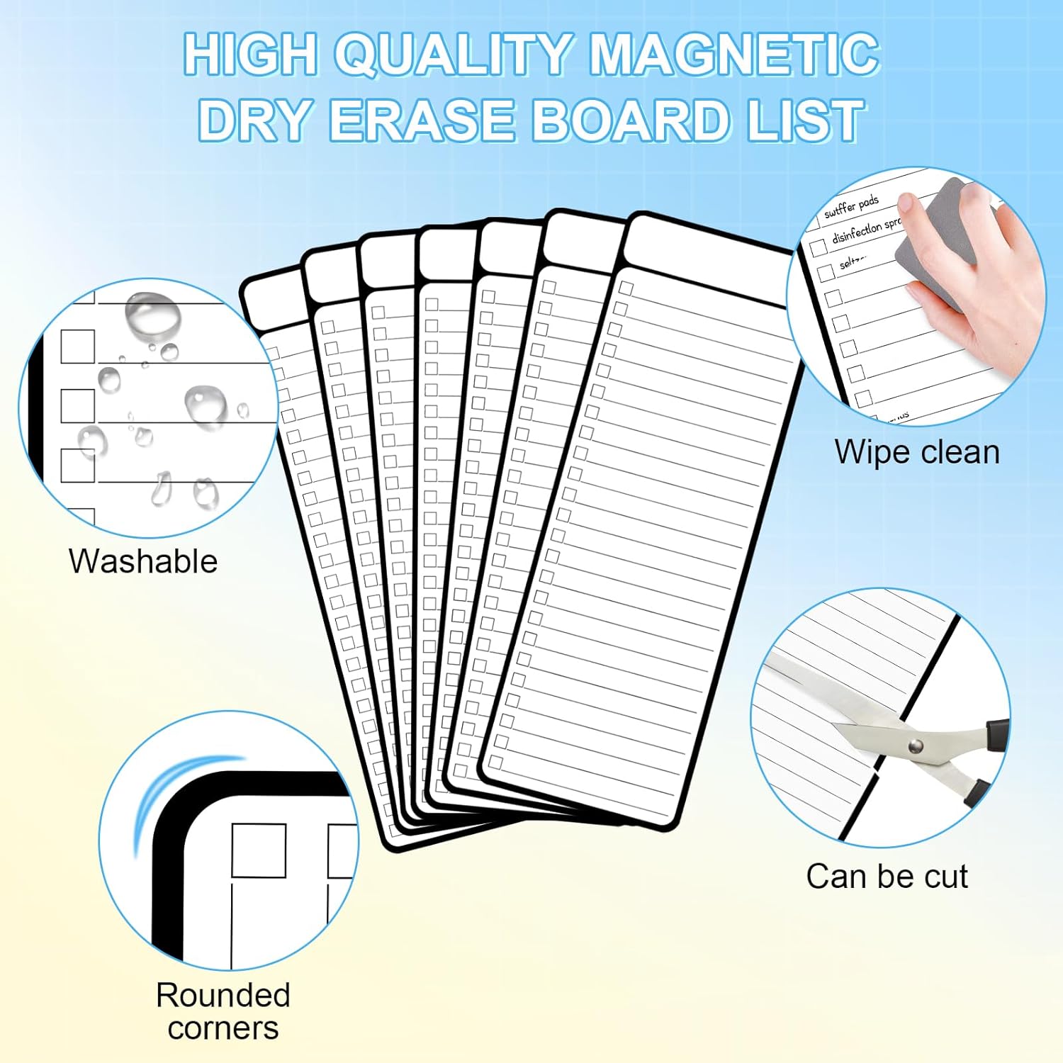 7-delige magnetische whiteboar - Dry Erase Weekly recensie en prijs