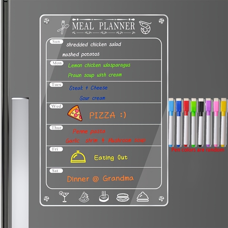 Acryl menu bord voor de keuken - Dry Erase Weekly recensie en prijs