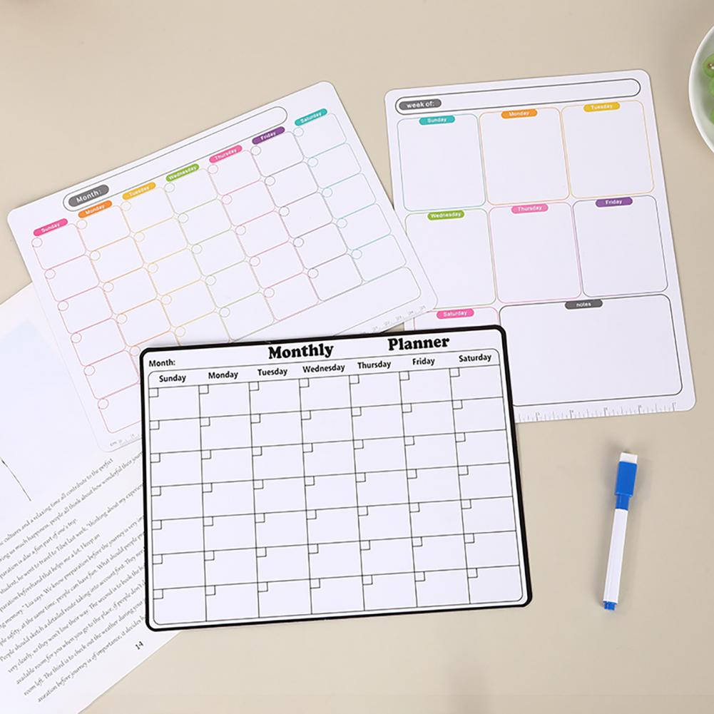 Herbruikbare maandkalender en  - Dry Erase Weekly recensie en prijs
