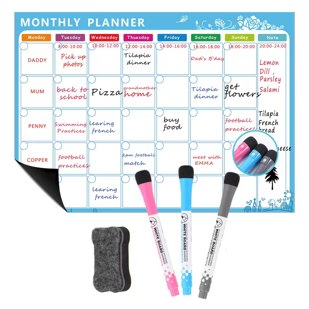 1 Set Magnetische Koelkast Dro - Dry Erase Weekly recensie en prijs
