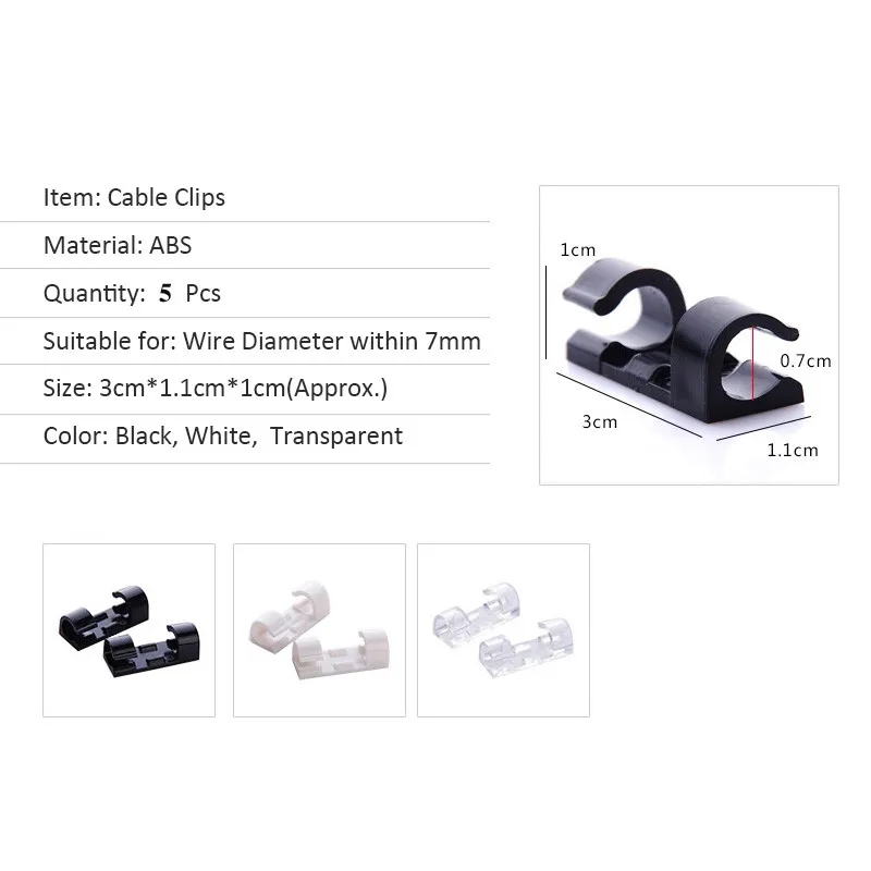 20 Stuks Kabel Organizer Clips - Work Office Furniture recensie en prijs