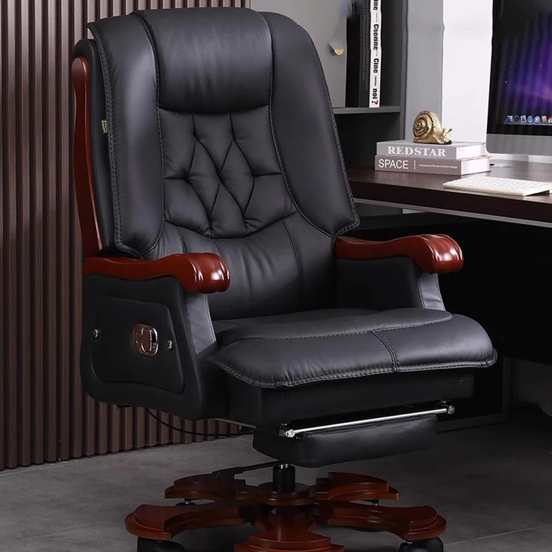 Leren stoel Eerste laag koeien - Office Furniture First recensie en prijs