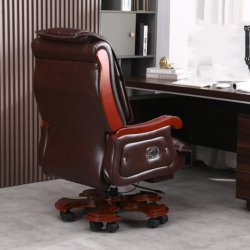 Leren stoel Eerste laag koeien - Office Furniture First recensie en prijs