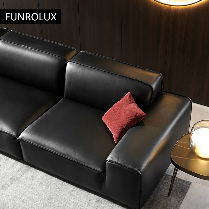Grote zwarte koe lederen bank  - Office Furniture First recensie en prijs