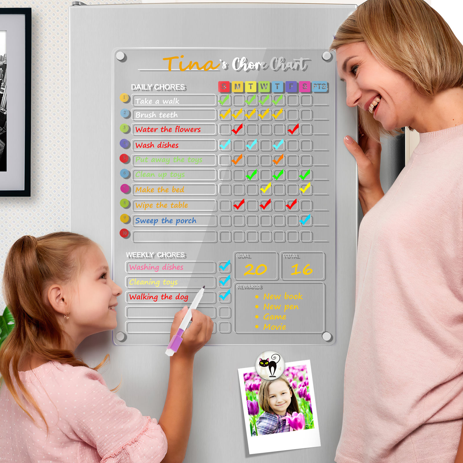 Magnetisch droog uitwisbaar bo - Dry Erase Weekly recensie en prijs