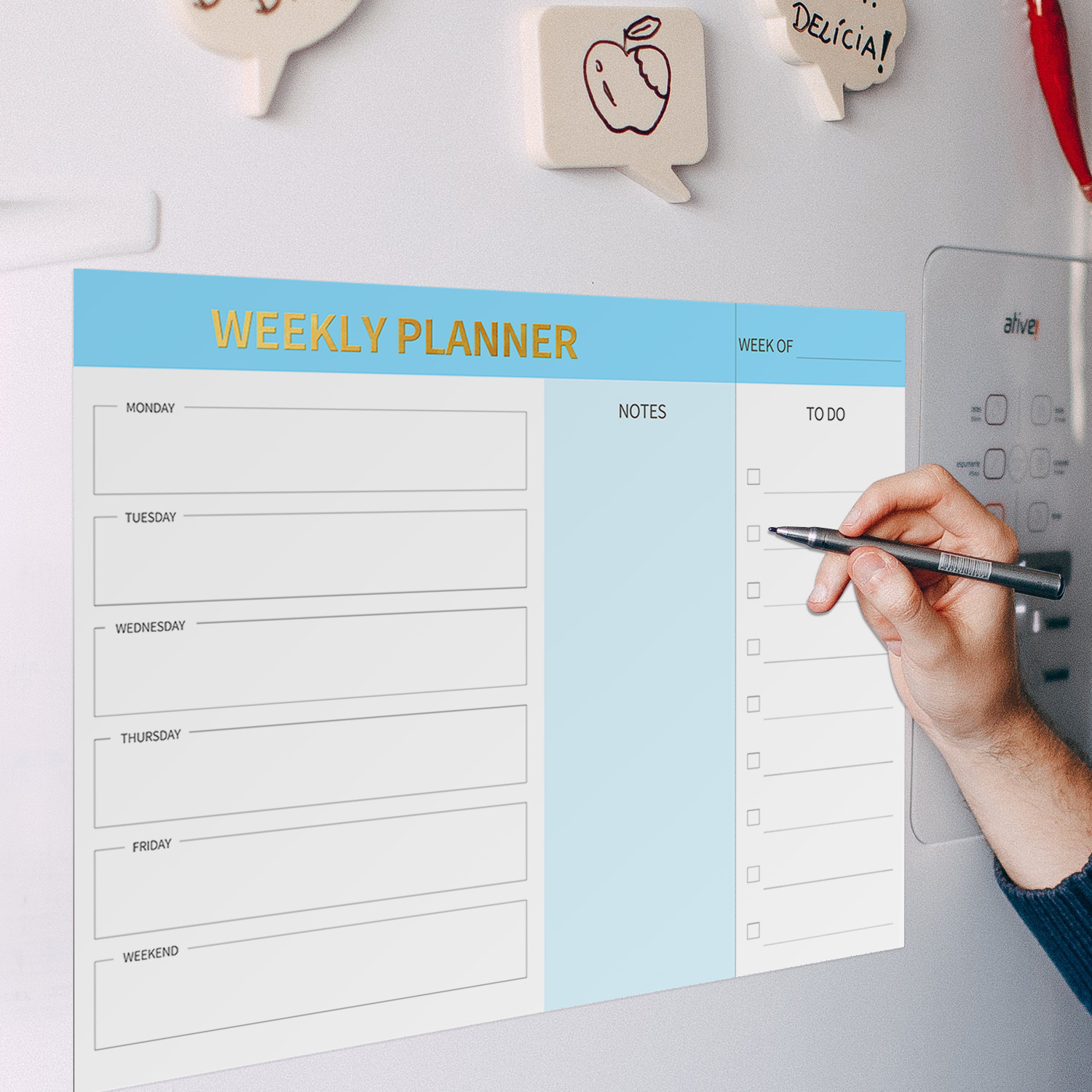 Magnetische wekelijkse planner - Dry Erase Weekly recensie en prijs