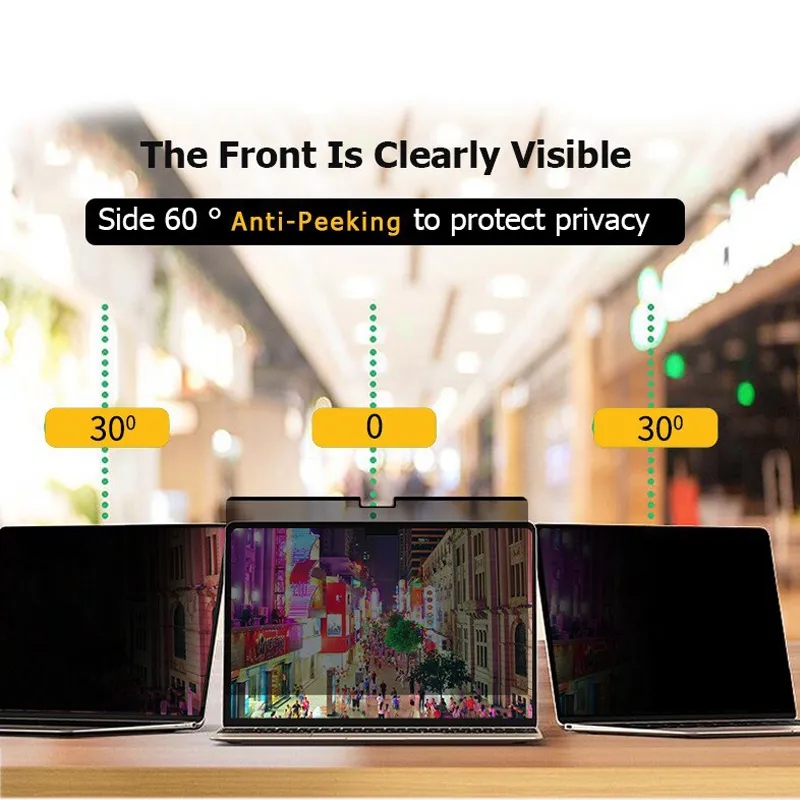 Magnetische anti-spionagefolie - Monitor Privacy Filter recensie en prijs